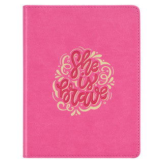 Journal Handy Pink She is Brave