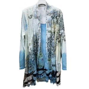Kamana Two in One Floral Cardigan Tunic