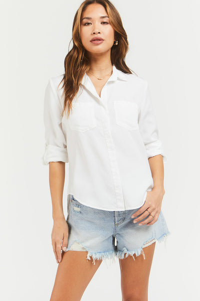 Velvet Heart Riley Optic White Button-Up Shirt