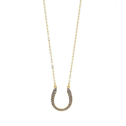 Rebel Designs Gold Horseshoe Necklace