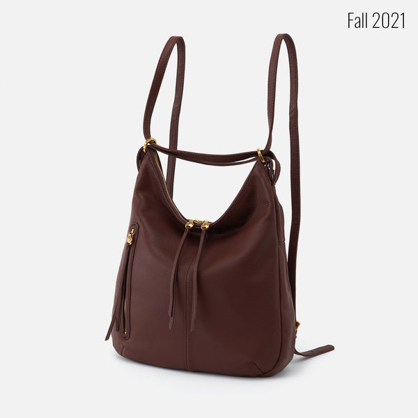 Merrin Convertible Backpack -Mahogany