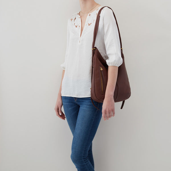 Merrin Convertible Backpack -Mahogany