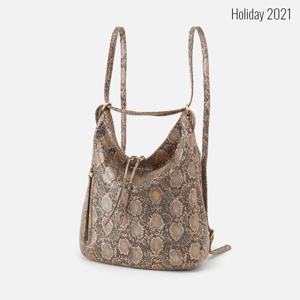 HOBO Merrin Convertible Backpack -Metal Snake