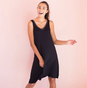 Faceplant Dreams Bamboo V-Neck Nightgown