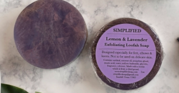 Simplified Soap Lemon & Lavender Loofah Soap
