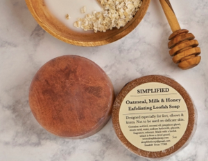 Simplified Soap Oatmeal, Milk & Honey Loofah Soap