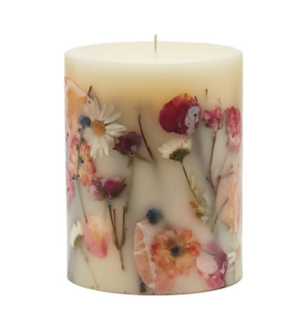 Rosy Rings Apricot Rose Botanical Candle