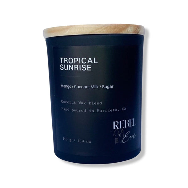 Rebel and Eve Coconut Wax Candle - Tropical Sunrise