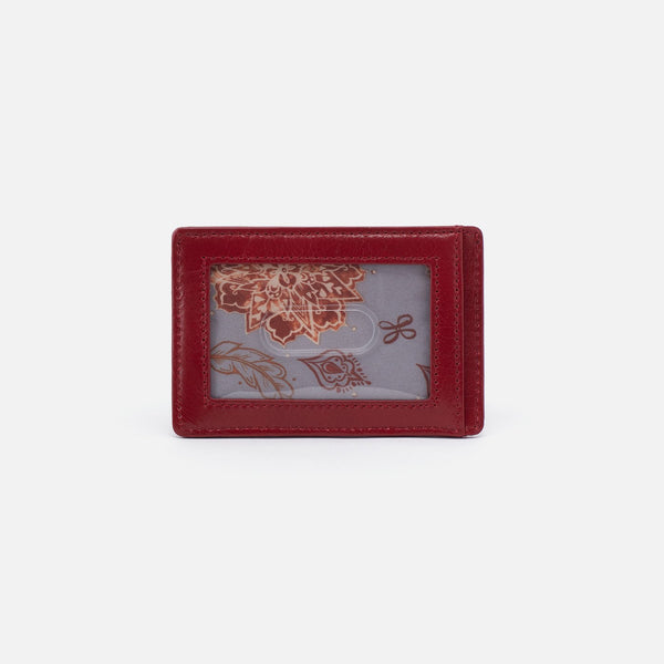 HOBO Simi Credit Card Wallet -Cardinal