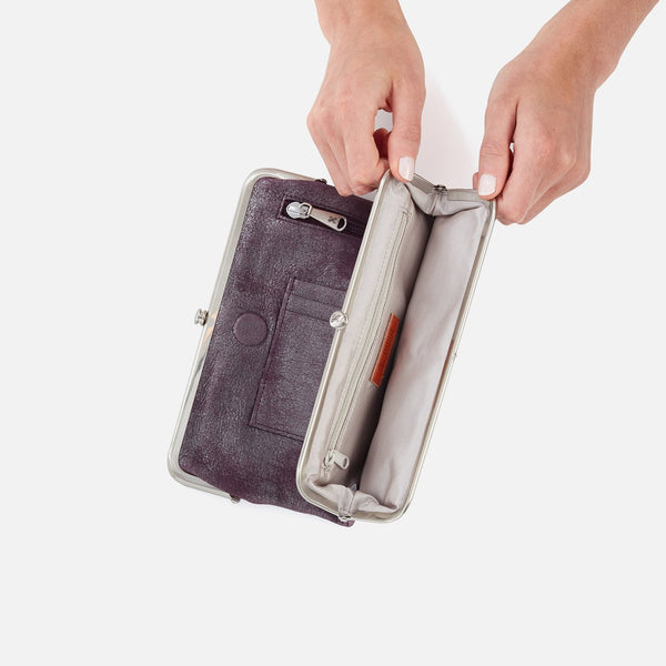 HOBO Lauren Clutch Wallet -Plum Graphite