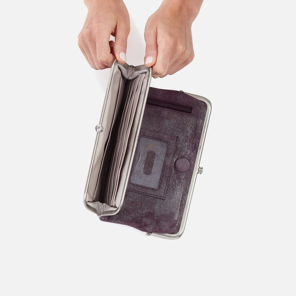 HOBO Lauren Clutch Wallet -Plum Graphite