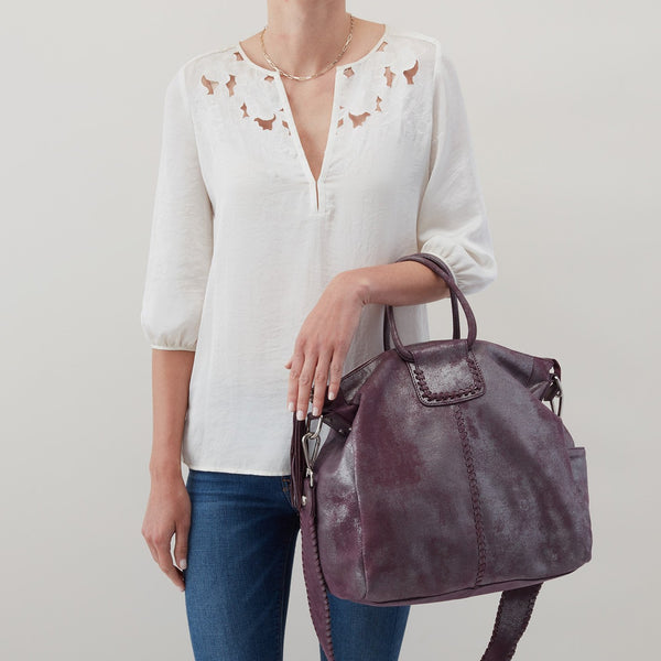 HOBO Sheila Large Satchel -Plum