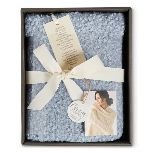 Giving Shawl - Soft Blue
