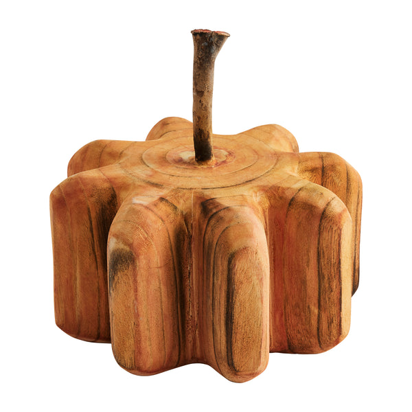 Carved Paulownia Pumpkin Sitter
