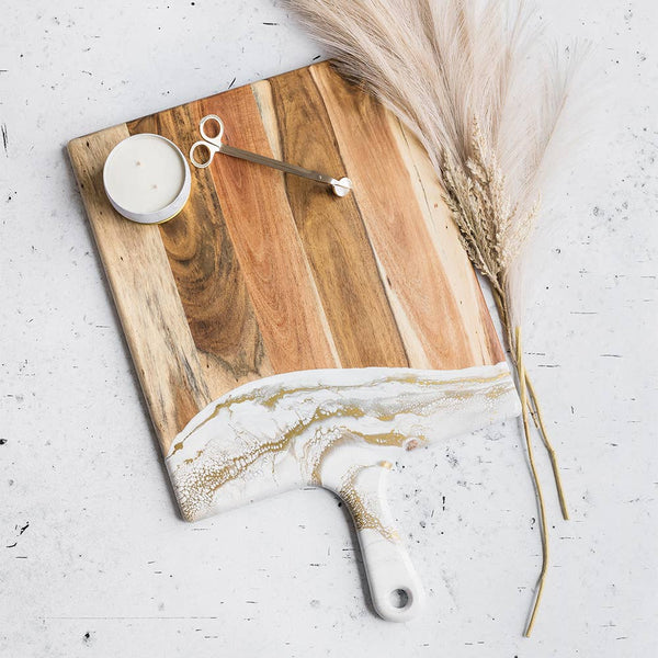 Cheeseboards - Extra Large 15"x24": Gold Quartz