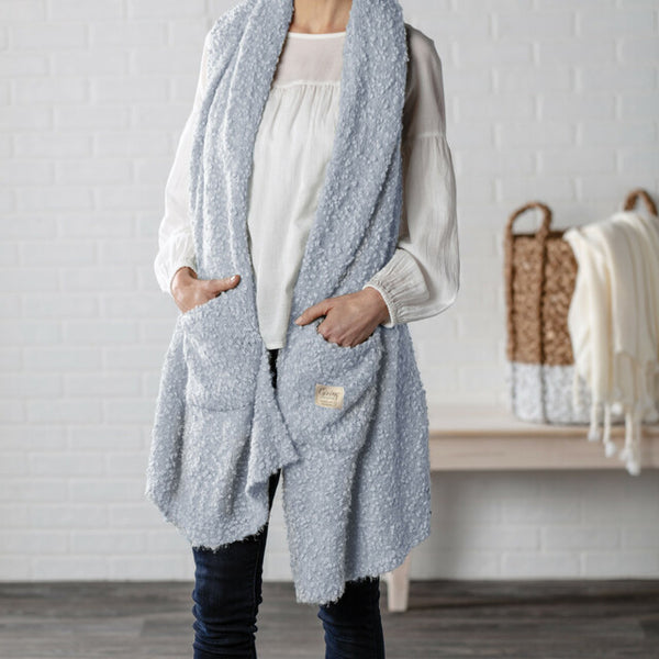 Giving Shawl - Soft Blue