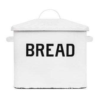 Bread Box With Lid White