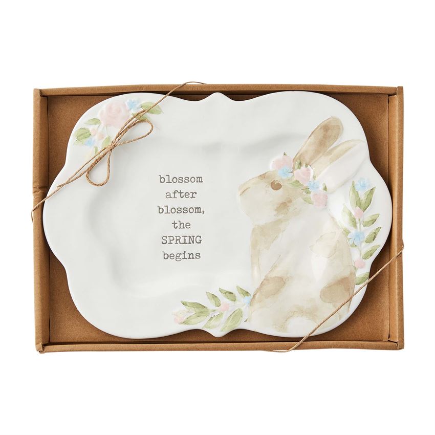 Spring Bunny Boxed Platter