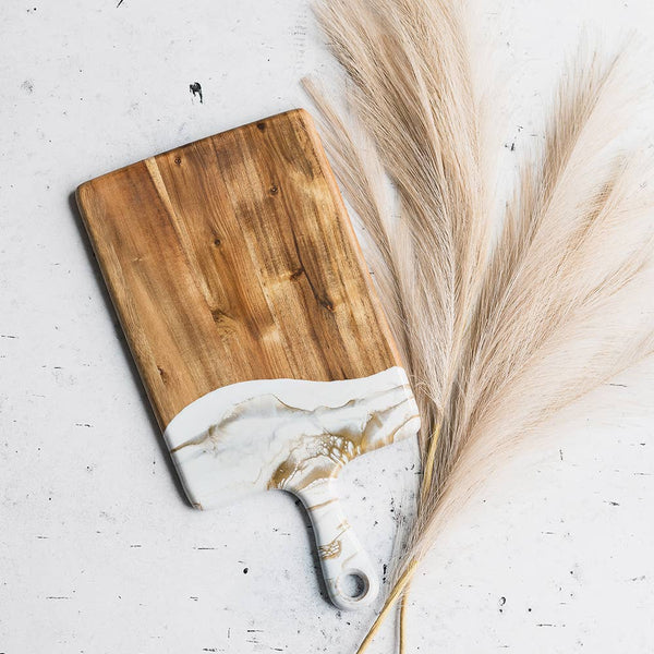 Cheeseboards - Medium 8" x 16": Gold Quartz
