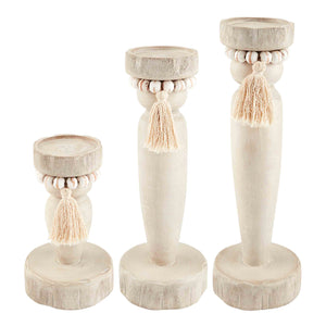 Beaded Tassel Candlesticks