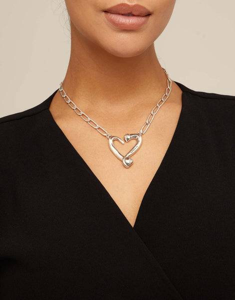 Uno de 50 One Love Necklace - Silver