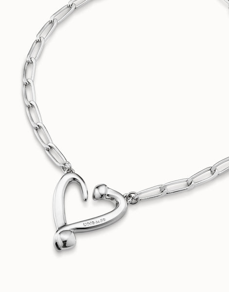 Uno de 50 One Love Necklace - Silver