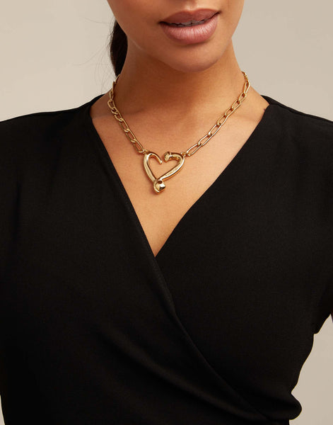Uno de 50 One Love Necklace - Gold