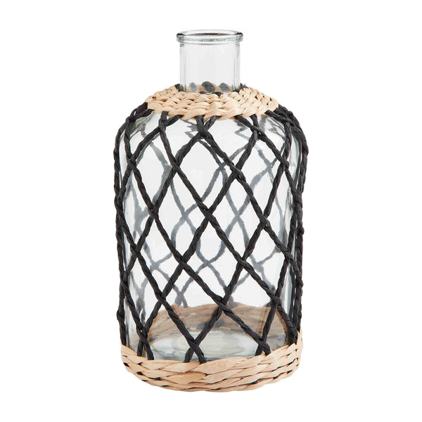 Black Woven Sleeve Vase