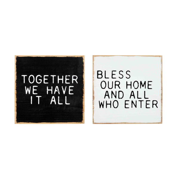 Bless & Together Plaques