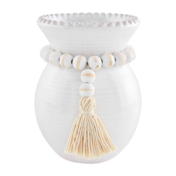 Beaded Ceramic Vase