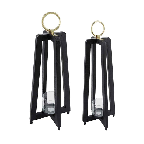 Black Tall Lanterns