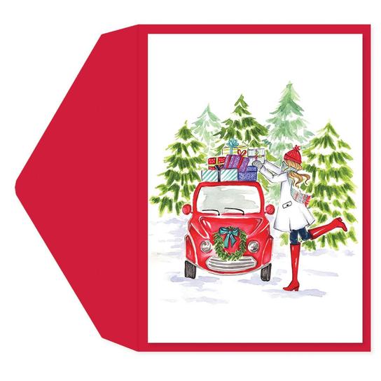 Holiday Car Holiday Greeting Card
