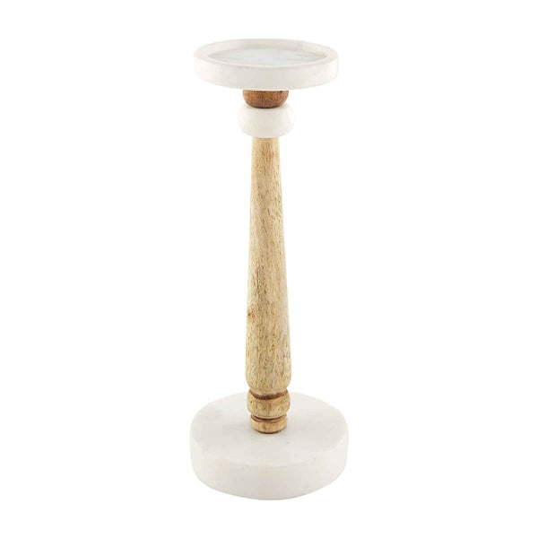 Marble & Wood Candlestick