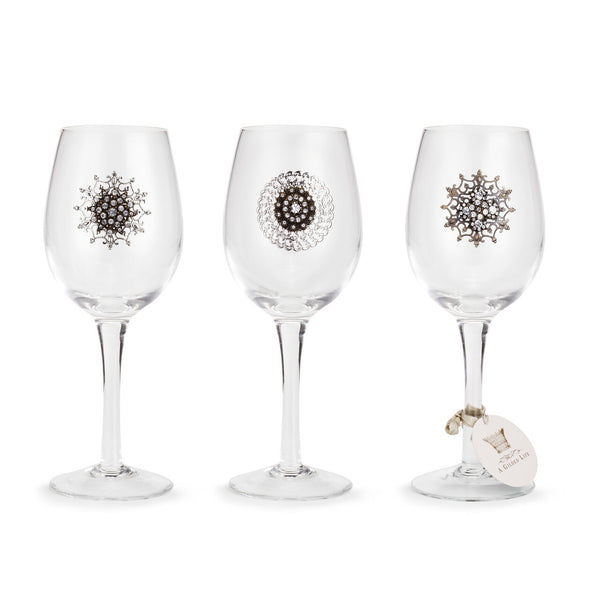 Embellished Wine Glasses