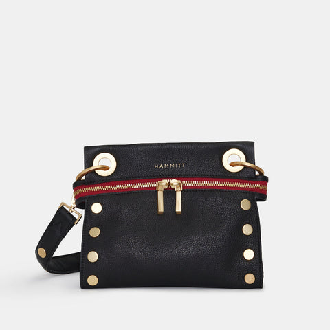 Tony Signature Small Black with Red Zipper