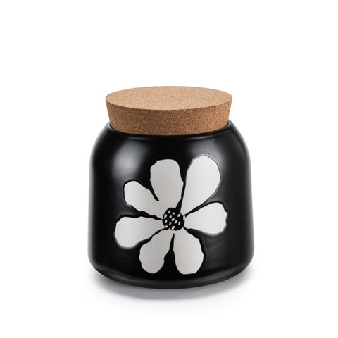 Bold Floral Small Crock Lid Canister