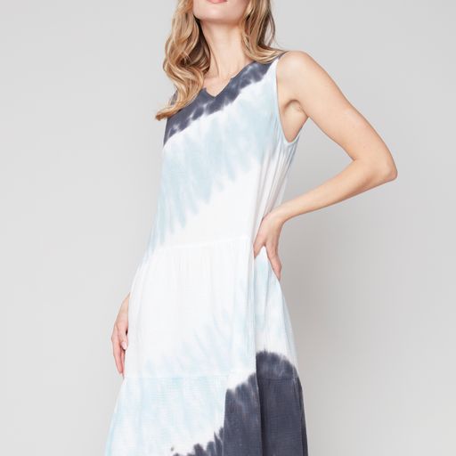 Charlie B Tie Dye Bubble Cotton Dress