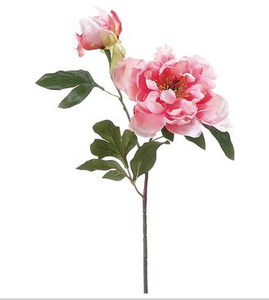 19.5 Pink Peony w/Bud
