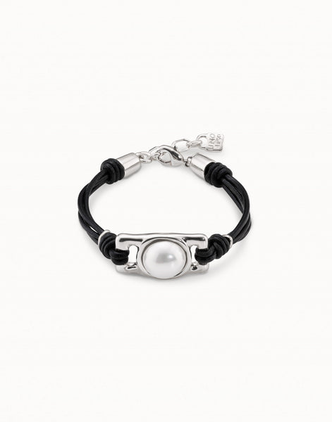 Uno de 50 Silver-Pearl Darling Bracelet