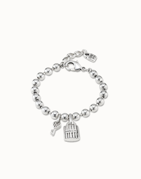 Uno de 50 Silver Key Bracelet