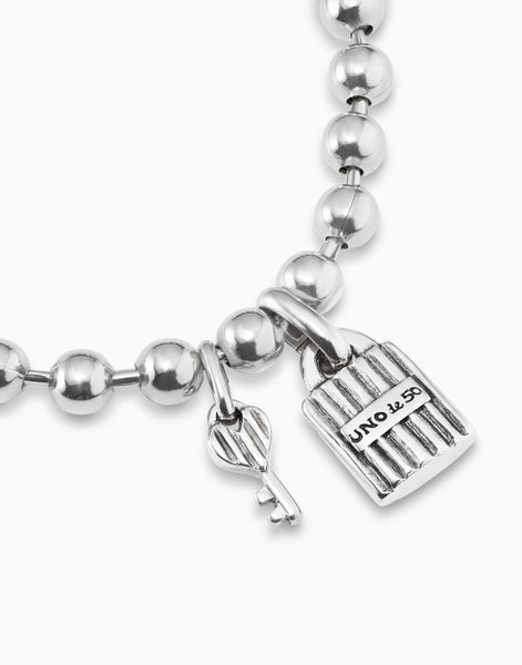 Uno de 50 Silver Key Bracelet
