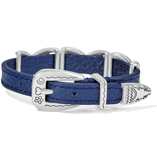 Kriss Kross Etched Bandit Bracelet - French Blue