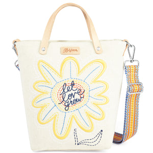 Sunny Daisy Small Canvas Tote