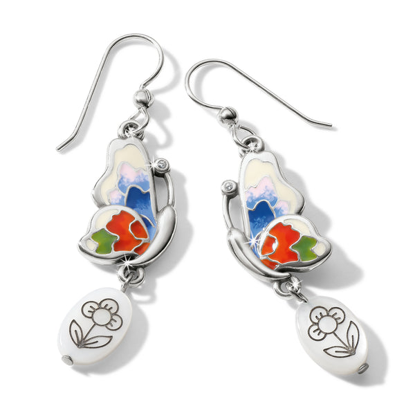 Blossom Hill Butterfly Shell French Wire Earrings