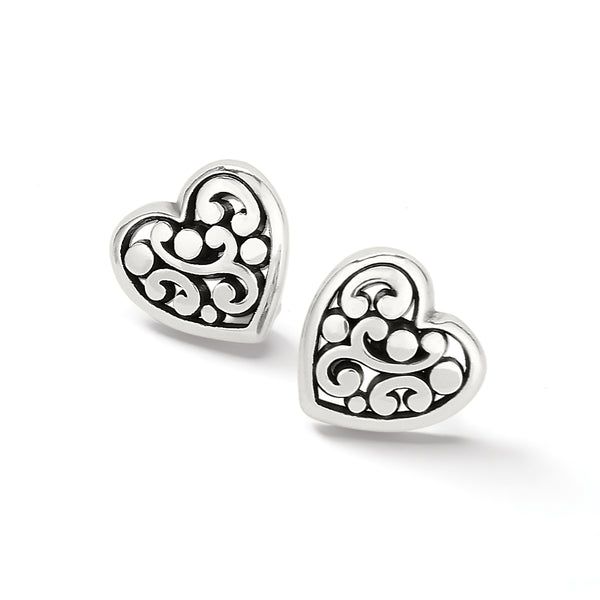 Contempo Heart Post Earrings