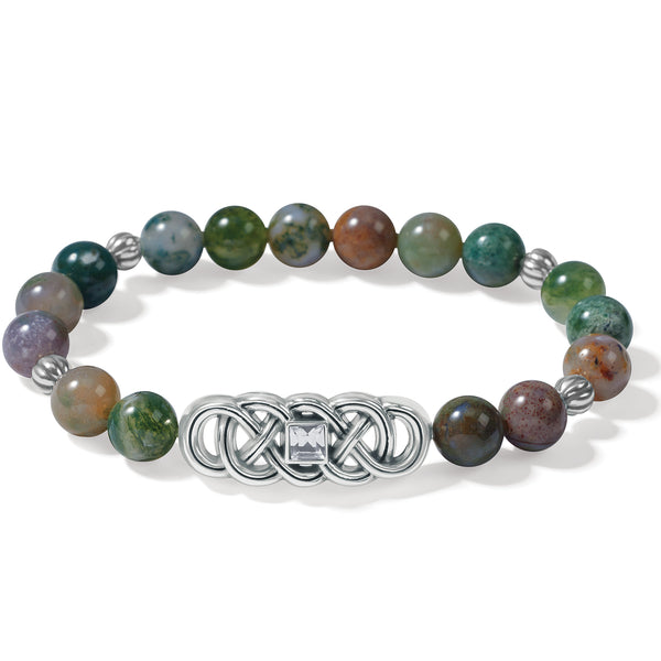 Interlok Lustre Jasper Stretch Bracelet