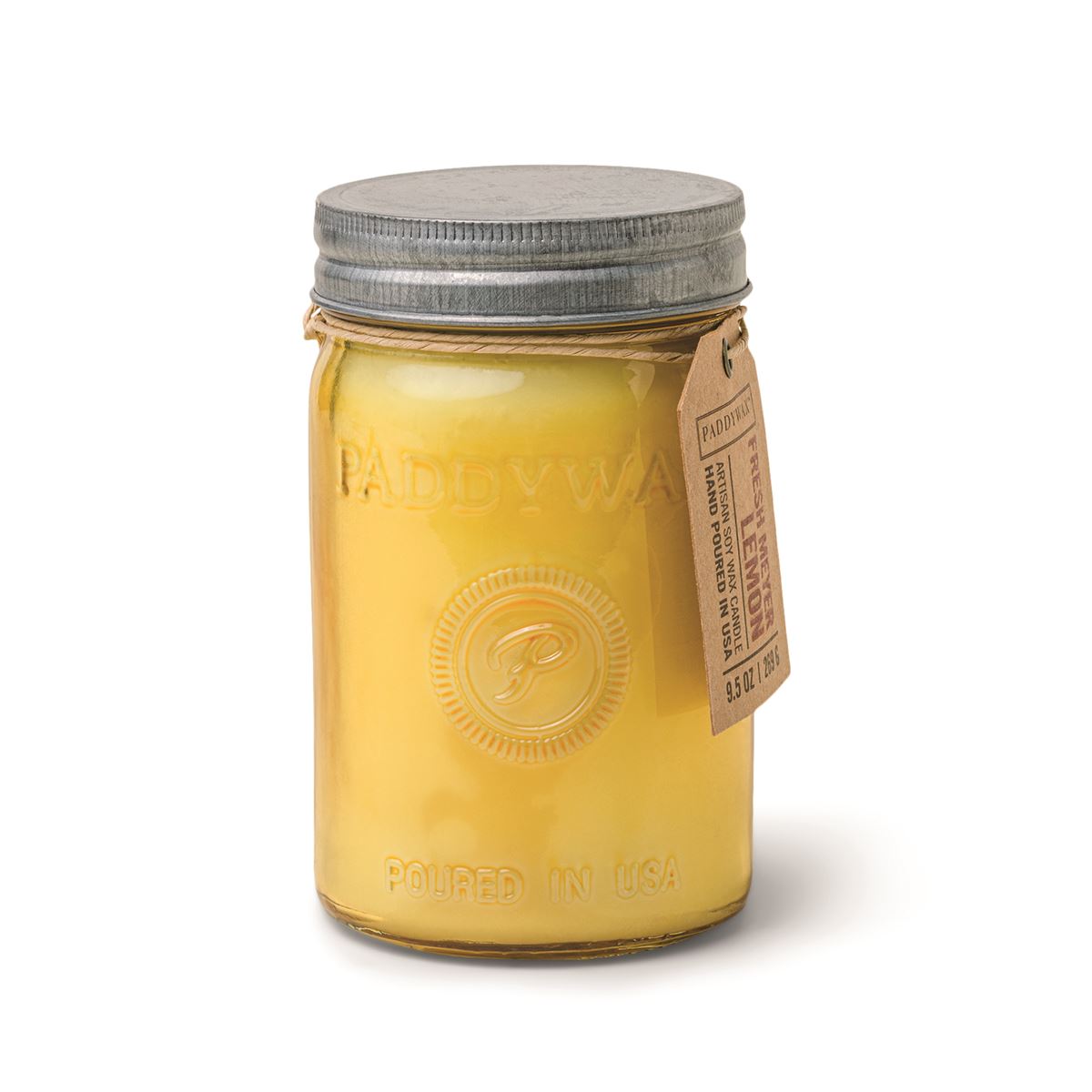 Paddywax Relish Yellow Glass Candle - Fresh Meyer Lemon