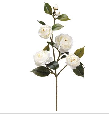29.5 Camellia Spray White