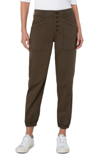 Liverpool Jogger with Exposed Button Fly