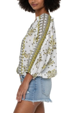 Liverpool Ruffle Sleeve Dolman Pullover